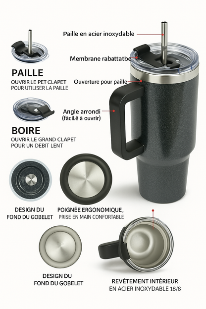 Pack Tasse Thermos [Grande Capacité]