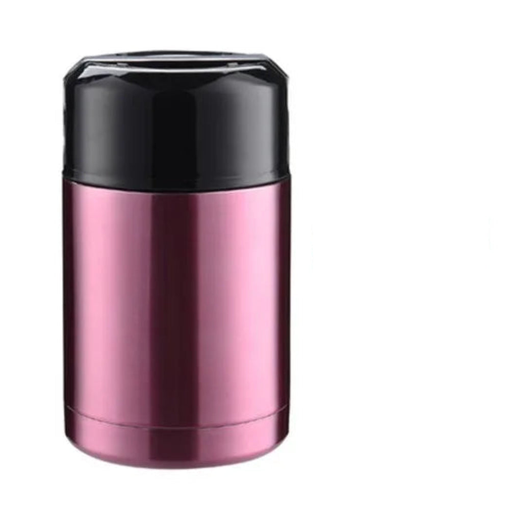 Thermos repas chaud Cafera 1000 g (1 kg) inox 304 coloris or, isolation sous vide, bouchon poussoir étanche
